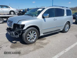 2010 Infiniti QX56 with VIN 5N3ZA0NE6AN909747, listed as a IAAI auction lot 41840842 with 188,469 mi miles and . Bid and sale history available at carsss.com. Image 2.