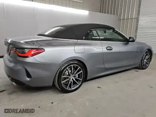 2025 BMW 4 Series 430i with VIN WBA33DB02SCS96792, listed as a Copart auction lot 49507665 with 9,494 mi miles and Clean Title. Bid and sale history available at carsss.com. Image 3.