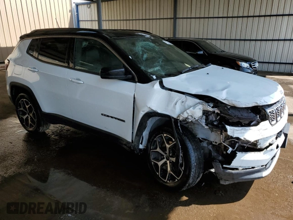 2025 Jeep Compass Limited with VIN 3C4NJDCN8ST524553, listed as a Copart auction lot 64829555 with 18,475 mi miles and Clean title. Bid and sale history available at DreamBid. Image 4.