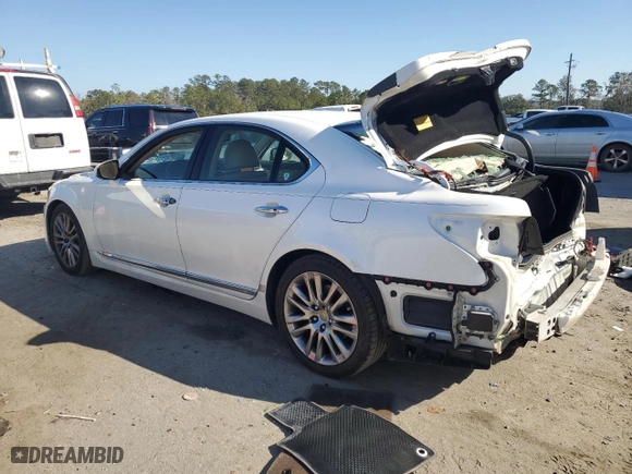 2014 Lexus LS 460 with VIN JTHBL5EF0E5127897, listed as a Copart auction lot 43803865 with 175,215 mi miles and Salvage Title. Bid and sale history available at carsss.com. Image 2.
