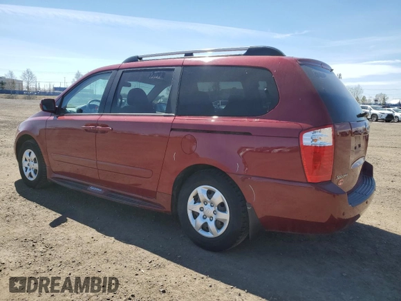 2008 Kia Sedona EX with VIN KNDMB233386236082, listed as a Copart auction lot 54784515 with 50,787 mi miles and Salvage Title. Bid and sale history available at carsss.com. Image 2.