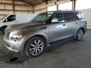 2012 Infiniti QX56 7-passenger with VIN JN8AZ2NF9C9515733, listed as a Copart auction lot 78267924 with 147,493 mi miles and Clean Title. Bid and sale history available at carsss.com. Image 1.