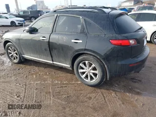 2006 Infiniti FX35 with VIN JNRAS08W76X205841, listed as a IAAI auction lot 41475252 with 205,165 mi miles. Bid and sale history available at carsss.com. Image 3.