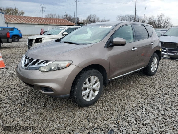 2011 Nissan Murano SL with VIN JN8AZ1MWXBW169574, listed as a Copart auction lot 50982905 with 127,270 mi miles and Salvage Title. Bid and sale history available at carsss.com. Image 1.