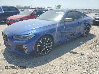 2021 BMW 4 Series M440i xDrive z VIN WBA13AR09MCF83046, wystawiony jako Copart lot #45092305 z przebiegiem Nie podano mil oraz Szkoda całkowita • Salvage title. Historia ofert i sprzedaży dostępna na DreamBid. Obrazek 1.