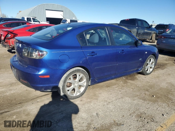 2007 Mazda 3 s Sport with VIN JM1BK323271727236, listed as a Copart auction lot 76995974 with 178,000 mi miles and Salvage Title. Bid and sale history available at carsss.com. Image 3.