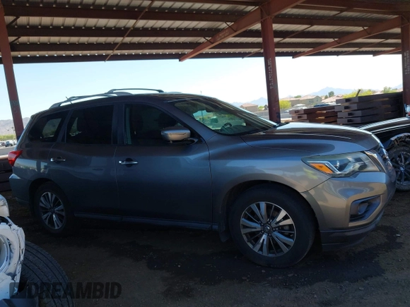 2017 Nissan Pathfinder S with VIN 5N1DR2MN1HC637381, listed as a IAAI auction lot 42101268 with 76,215 mi miles and . Bid and sale history available at DreamBid. Image 13.