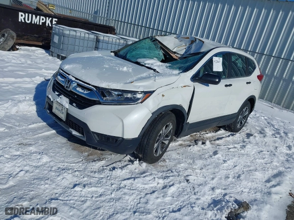 2019 Honda CR-V LX with VIN 2HKRW6H30KH232708, listed as a IAAI auction lot 41228437 with 108,821 mi miles. Bid and sale history available at carsss.com. Image 2.