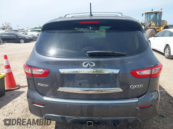 2014 Infiniti QX60 with VIN 5N1AL0MM7EC521873, listed as a IAAI auction lot 42084156 with 176,980 mi miles. Bid and sale history available at carsss.com. Image 16.