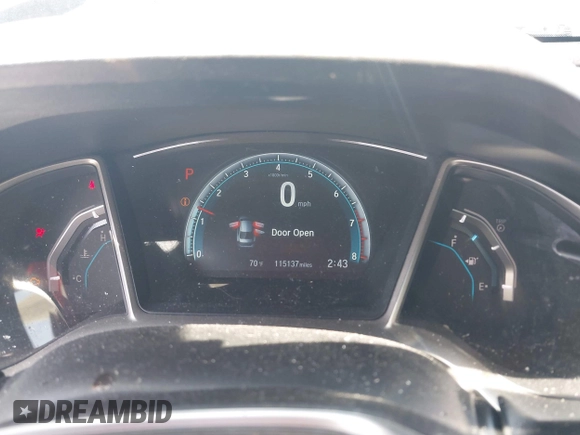 2018 Honda Civic EX with VIN 19XFC2F7XJE015793, listed as a IAAI auction lot 41991788 with 115,137 mi miles and . Bid and sale history available at DreamBid. Image 7.