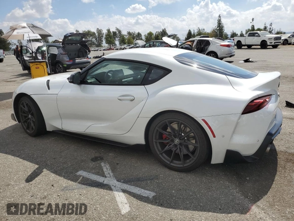 2024 Toyota Supra 3.0 with VIN WZ1DB0G04RW062871, listed as a Copart auction lot 71675774 with 6,941 mi miles and Salvage title. Bid and sale history available at DreamBid. Image 2.