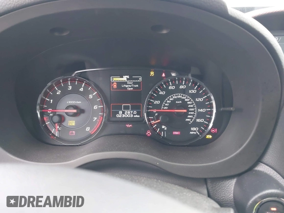 2020 Subaru WRX Premium with VIN JF1VA1B60L9810213, listed as a IAAI auction lot 41962566 with 23,003 mi miles and . Bid and sale history available at DreamBid. Image 7.