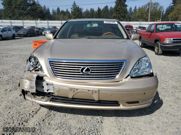 2004 Lexus LS 430 with VIN JTHBN36F940148160, listed as a Copart auction lot 54482395 with 101,122 mi miles and Salvage Title. Bid and sale history available at carsss.com. Image 5.