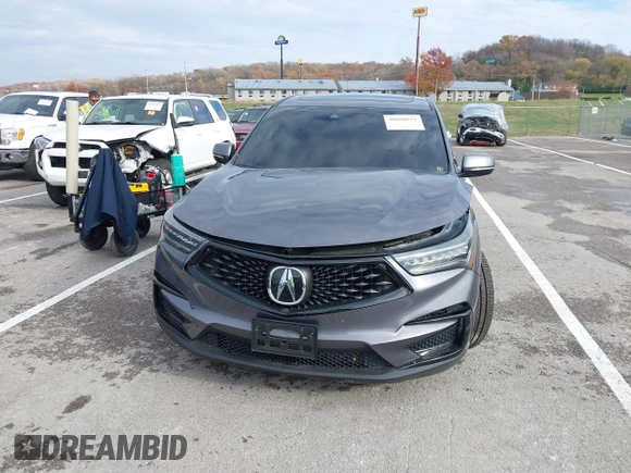 2020 Acura RDX w/A-Spec Pkg with VIN 5J8TC2H67LL035020, listed as a IAAI auction lot 40888631 with 37,953 mi miles. Bid and sale history available at carsss.com. Image 12.