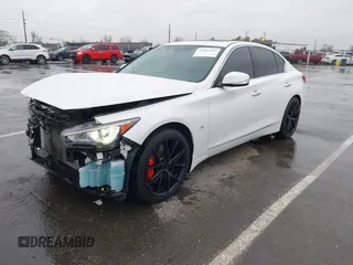 2015 Infiniti Q50 Premium with VIN JN1BV7AR1FM393866, listed as a IAAI auction lot 41807059 with 79,300 mi miles. Bid and sale history available at carsss.com. Image 18.
