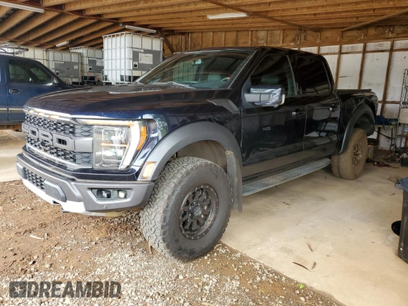 2021 Ford F-150 Raptor with VIN 1FTFW1RG7MFC35951, listed as a Copart auction lot 42691875 with 38,371 mi miles and Salvage Title. Bid and sale history available at carsss.com. Image 1.