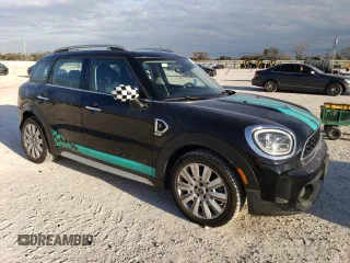 2021 MINI Countryman Cooper S with VIN WMZ83BR09M3M75594, listed as a Copart auction lot 88805185 with 53,497 mi miles and Salvage title. Bid and sale history available at DreamBid. Image 4.