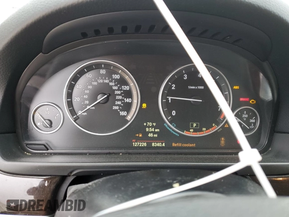 2014 BMW 5 Series 528i with VIN WBA5A5C59ED510285, listed as a Copart auction lot 50798995 with 127,226 mi miles and Salvage Title. Bid and sale history available at carsss.com. Image 9.