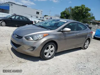 2011 Hyundai Elantra GLS PZEV with VIN 5NPDH4AE4BH045735, listed as a Copart auction lot 53339785 with 58,897 mi miles and Salvage Title. Bid and sale history available at carsss.com. Image 1.