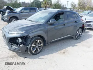 2021 Hyundai Kona Limited with VIN KM8K33A56MU662901, listed as a IAAI auction lot 41553810 with 35,304 mi miles. Bid and sale history available at carsss.com. Image 2.