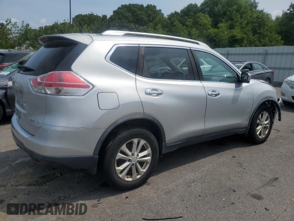 2016 Nissan Rogue SV with VIN KNMAT2MV7GP656419, listed as a Copart auction lot 61919624 with 150,394 mi miles and Salvage Title. Bid and sale history available at carsss.com. Image 3.