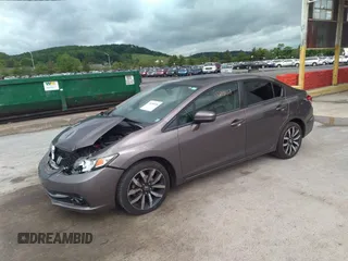 2015 Honda Civic Sedan EX-L with VIN 19XFB2F9XFE010430, listed as a IAAI auction lot 37841925 with 151,009 mi miles. Bid and sale history available at carsss.com. Image 2.