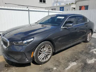 2024 BMW 5 Series 530i with VIN WBA43FJ0XRCR49428, listed as a Copart auction lot 46817345 with 22,219 mi miles and Clean Title. Bid and sale history available at carsss.com. Image 1.