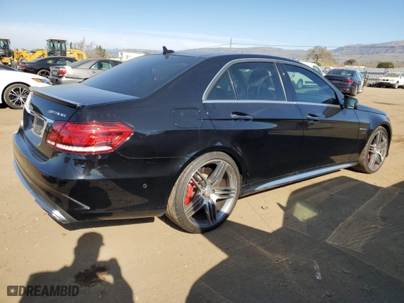 2015 Mercedes-Benz E-Class E 63 AMG S-Model with VIN WDDHF7GB8FB152189, listed as a Copart auction lot 42588145 with 46,885 mi miles and Salvage Title. Bid and sale history available at carsss.com. Image 3.