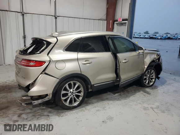2015 Lincoln MKC with VIN 5LMTJ2AH0FUJ07246, listed as a Copart auction lot 51155005 with 0 mi miles and Salvage Title. Bid and sale history available at carsss.com. Image 3.