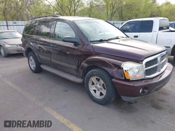 2005 Dodge Durango SLT with VIN 1D4HB48N05F585223, listed as a IAAI auction lot 42091044 with 137,885 mi miles and . Bid and sale history available at DreamBid. Image 1.