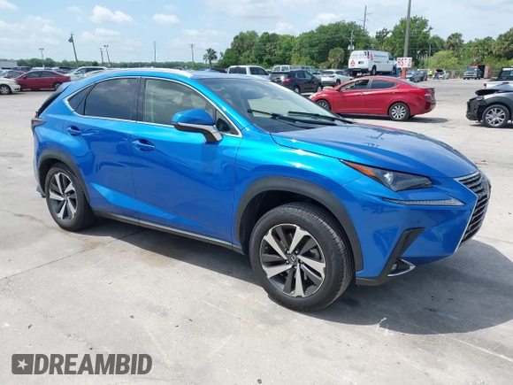 2019 Lexus NX with VIN JTJYARBZ8K2150393, listed as a IAAI auction lot 41917660 with 87,728 mi miles. Bid and sale history available at carsss.com. Image 1.