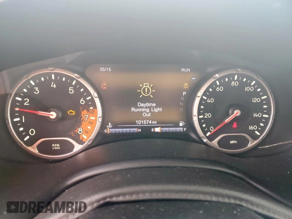 2017 Jeep Renegade Limited with VIN ZACCJADB8HPE40114, listed as a Copart auction lot 57077835 with 101,574 mi miles and Salvage title. Bid and sale history available at DreamBid. Image 9.