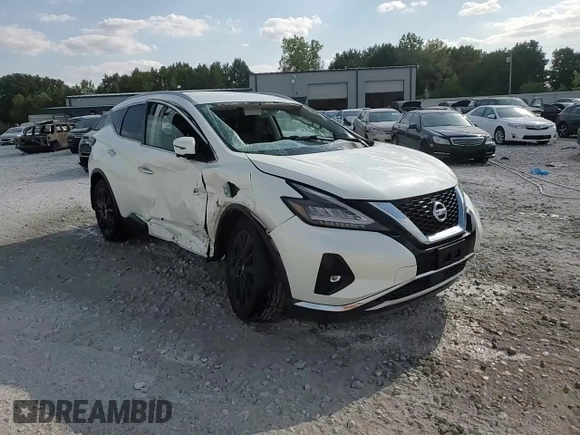 2021 Nissan Murano SL with VIN 5N1AZ2CS7MC123135, listed as a Copart auction lot 69038334 with 70,195 mi miles and Non Repairable. Bid and sale history available at DreamBid. Image 12.