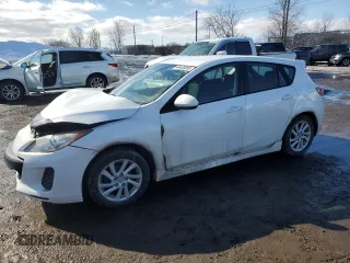 2012 Mazda Mazda3 i Touring with VIN JM1BL1L74C1637700, listed as a Copart auction lot 46438305 with 184,097 mi miles and Salvage Title. Bid and sale history available at carsss.com. Image 1.