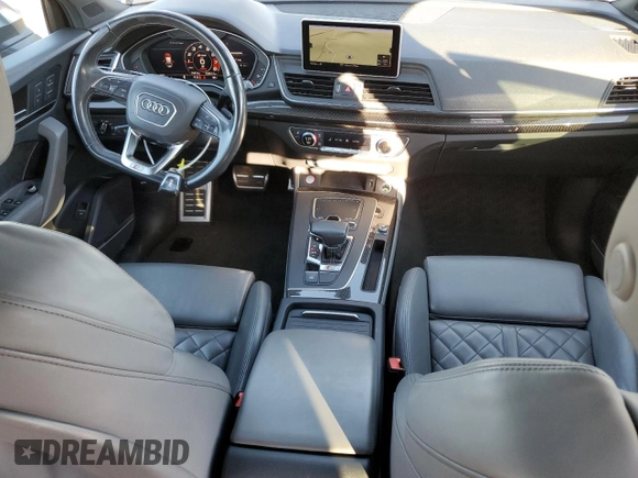 2020 Audi SQ5 Premium Plus with VIN WA1B4AFY4L2077702, listed as a Copart auction lot 76933874 with 76,419 mi miles and Salvage Title. Bid and sale history available at DreamBid. Image 8.