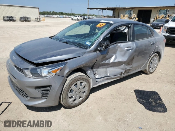 2023 Kia Rio S with VIN 3KPA24AD0PE614443, listed as a Copart auction lot 68273814 with 18,491 mi miles and Salvage Title. Bid and sale history available at DreamBid. Image 1.