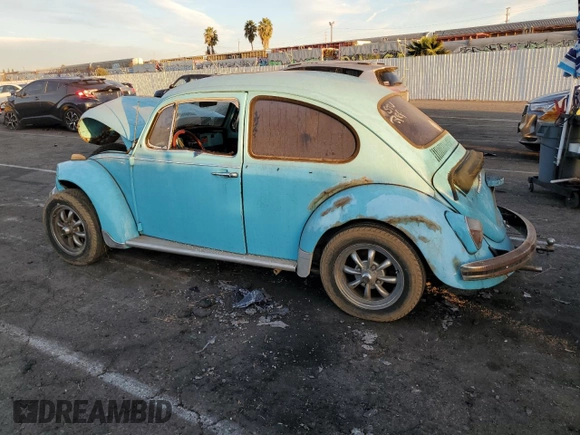 1968 Volkswagen Beetle with VIN 118017996, listed as a Copart auction lot 76961714 with 31,631 mi miles and Clean Title. Bid and sale history available at DreamBid. Image 2.