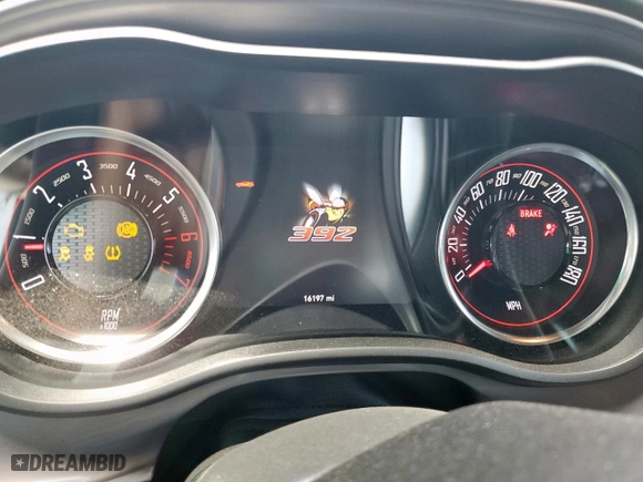 2023 Dodge Challenger R/T Scat Pack with VIN 2C3CDZFJ5PH618205, listed as a Copart auction lot 42261085 with 16,197 mi miles and Salvage Title. Bid and sale history available at carsss.com. Image 9.