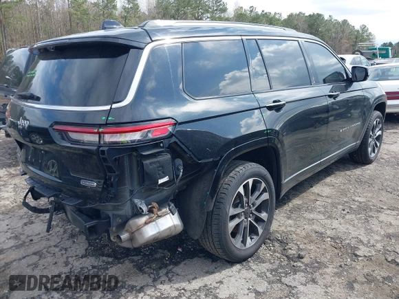 2021 Jeep Grand Cherokee Overland z VIN 1C4RJKDG7M8140271, wystawiony jako IAAI lot #41806329 z przebiegiem 39 160 mil mil oraz . Historia ofert i sprzedaży dostępna na DreamBid. Obrazek 4.