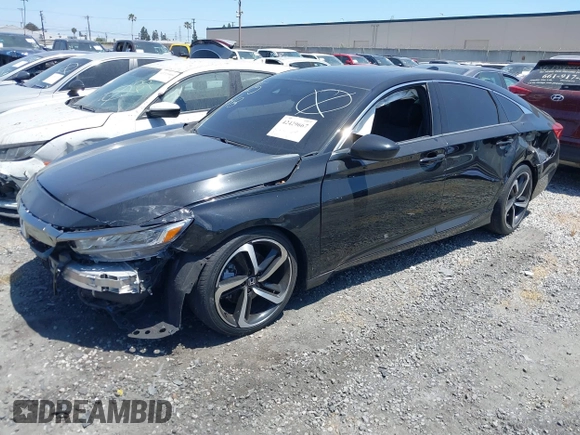 2019 Honda Accord Sport with VIN 1HGCV2F38KA030812, listed as a IAAI auction lot 42429667 with 98,648 mi miles and . Bid and sale history available at DreamBid. Image 2.