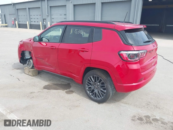 2022 Jeep Compass High Altitude with VIN 3C4NJDCB3NT194315, listed as a IAAI auction lot 41806533 with 15,398 mi miles and . Bid and sale history available at DreamBid. Image 3.