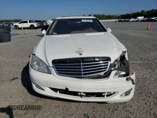 2007 Mercedes-Benz S 550 with VIN WDDNG71X37A063481, listed as a Copart auction lot 52700355 with 213,817 mi miles and Salvage Title. Bid and sale history available at DreamBid. Image 5.