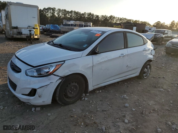 2017 Hyundai Accent SE with VIN KMHCT4AE4HU345179, listed as a Copart auction lot 43814095 with 137,586 mi miles and Salvage Title. Bid and sale history available at carsss.com. Image 1.