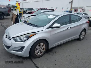 2016 Hyundai Elantra SE with VIN 5NPDH4AE5GH756867, listed as a IAAI auction lot 41761113 with 148,954 mi miles and . Bid and sale history available at DreamBid. Image 2.