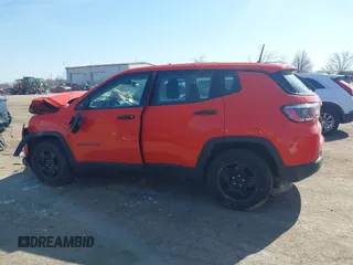 2018 Jeep Compass Sport with VIN 3C4NJCAB2JT169736, listed as a IAAI auction lot 41794046 with 86,998 mi miles. Bid and sale history available at carsss.com. Image 14.