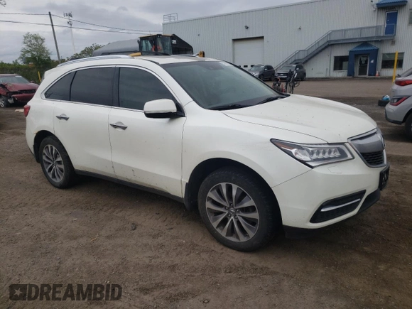 2014 Acura MDX Technology с VIN 5FRYD4H4XEB505394, выставлен на аукционе Copart как лот 57567785 с пробегом Не указан миль и Списание • Salvage title. История ставок и продаж доступна на DreamBid. Изображение 4.