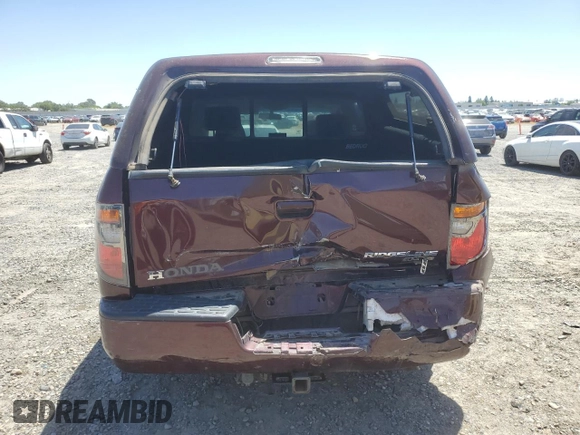 2008 Honda Ridgeline RTL with VIN 2HJYK16558H509669, listed as a Copart auction lot 53702765 with 264,988 mi miles and Salvage title. Bid and sale history available at DreamBid. Image 6.