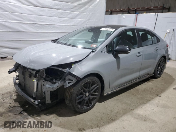 2022 Toyota Corolla SE with VIN 5YFS4MCE9NP115141, listed as a Copart auction lot 47592015 with 26,835 mi miles and Salvage Title. Bid and sale history available at DreamBid. Image 1.