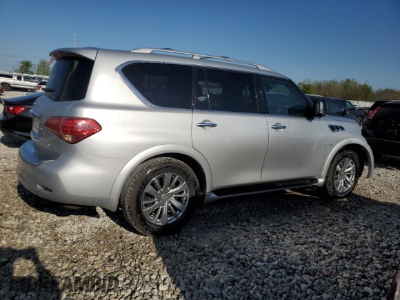 2015 Infiniti QX80 z VIN JN8AZ2NE5F9080124, wystawiony jako Copart lot #55226415 z przebiegiem Nie podano mil oraz Czysty tytuł • Clean title. Historia ofert i sprzedaży dostępna na DreamBid. Obrazek 3.