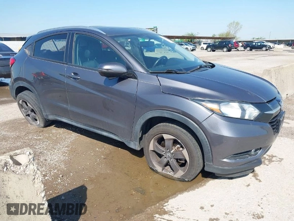 2018 Honda HR-V EX-L Navi with VIN 3CZRU6H7XJM700052, listed as a IAAI auction lot 41956296 with 88,204 mi miles. Bid and sale history available at carsss.com. Image 1.